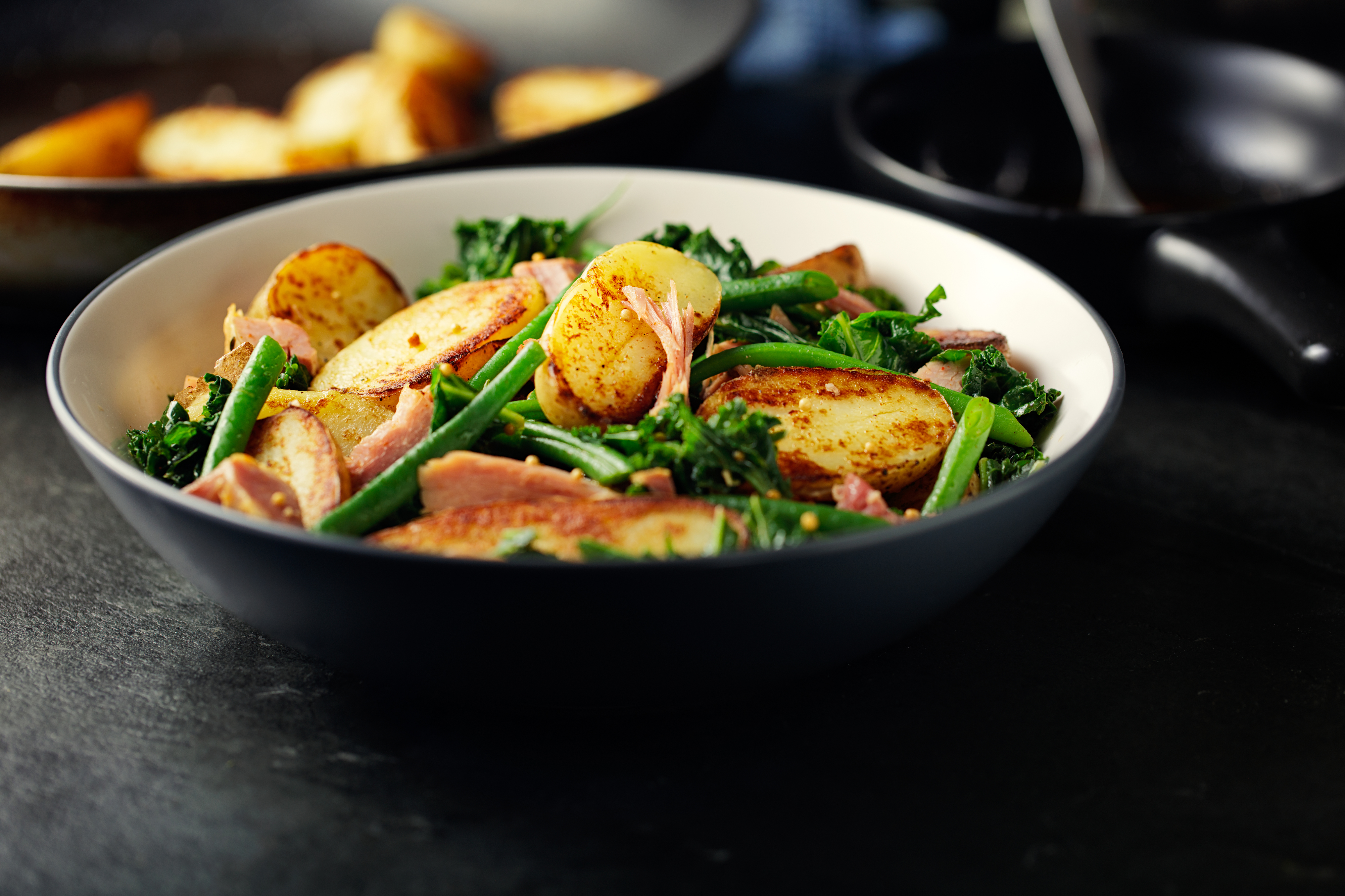 Potatoes, Green Beans & Ham Recipe photo