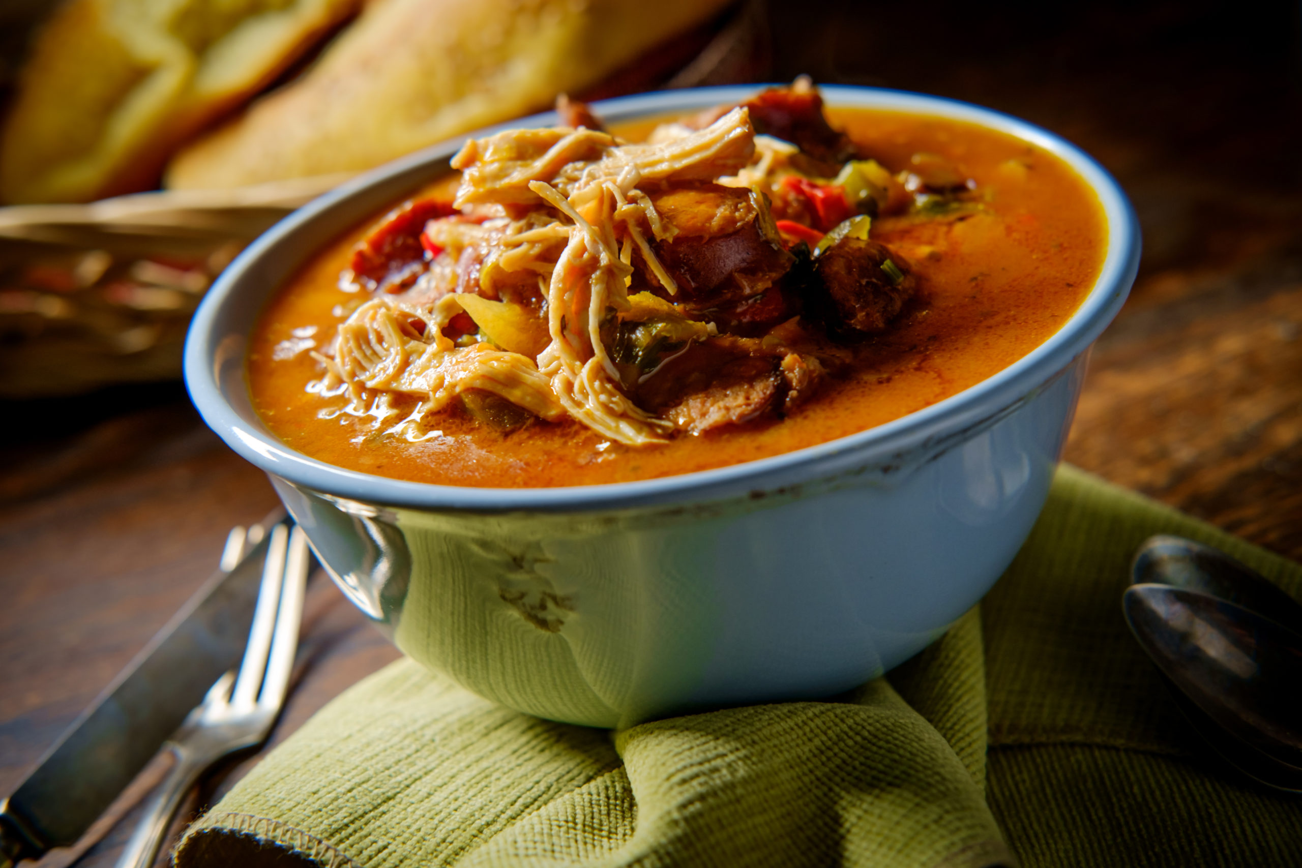 Chicken & Chorizo Gumbo Recipe Orrington Farms