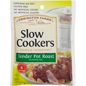 Tender Pot Roast Slow Cookers Mix Pouch