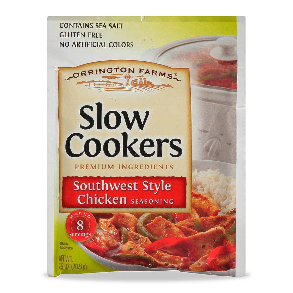 Southwest Style Chicken Slow Cookers Mix Pouch Orrington Farms