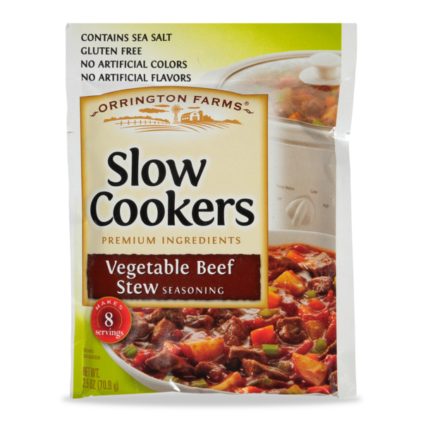 Orrington Farms® Slow Cookers Vegetable Beef Stew Seasoning Mix Pouch Slow Cooker Seasonings