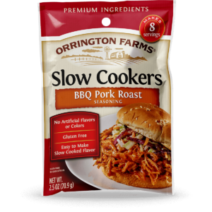Orrington Farms<sup>®</sup> BBQ Pork Roast Slow Cookers Mix Pouch Slow Cooker Seasonings
