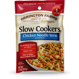 Orrington Farms<sup>®</sup> Chicken Noodle Stew Slow Cookers Mix Pouch Slow Cooker Seasonings