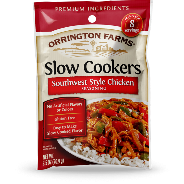 Orrington Farms<sup>®</sup> Southwest Style Chicken Slow Cookers Mix Pouch Slow Cooker Seasonings