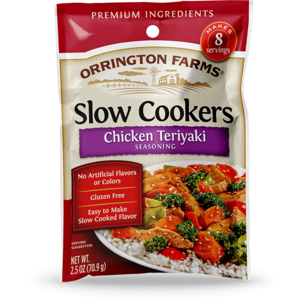 Orrington Farms<sup>®</sup> Chicken Teriyaki Slow Cookers Mix Pouch Slow Cooker Seasonings