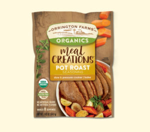 Orrington Farms<sup>®</sup> Organics Meal Creations<sup>®</sup> – Pot Roast Seasoning Meal Creations® Organics Seasonings