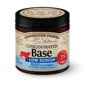 Orrington Farms<sup>®</sup> Low Sodium Beef Flavored Concentrated Base Concentrated Bases